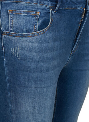 Superslim Amy Jeans med hög midja, Blue denim, Packshot image number 2