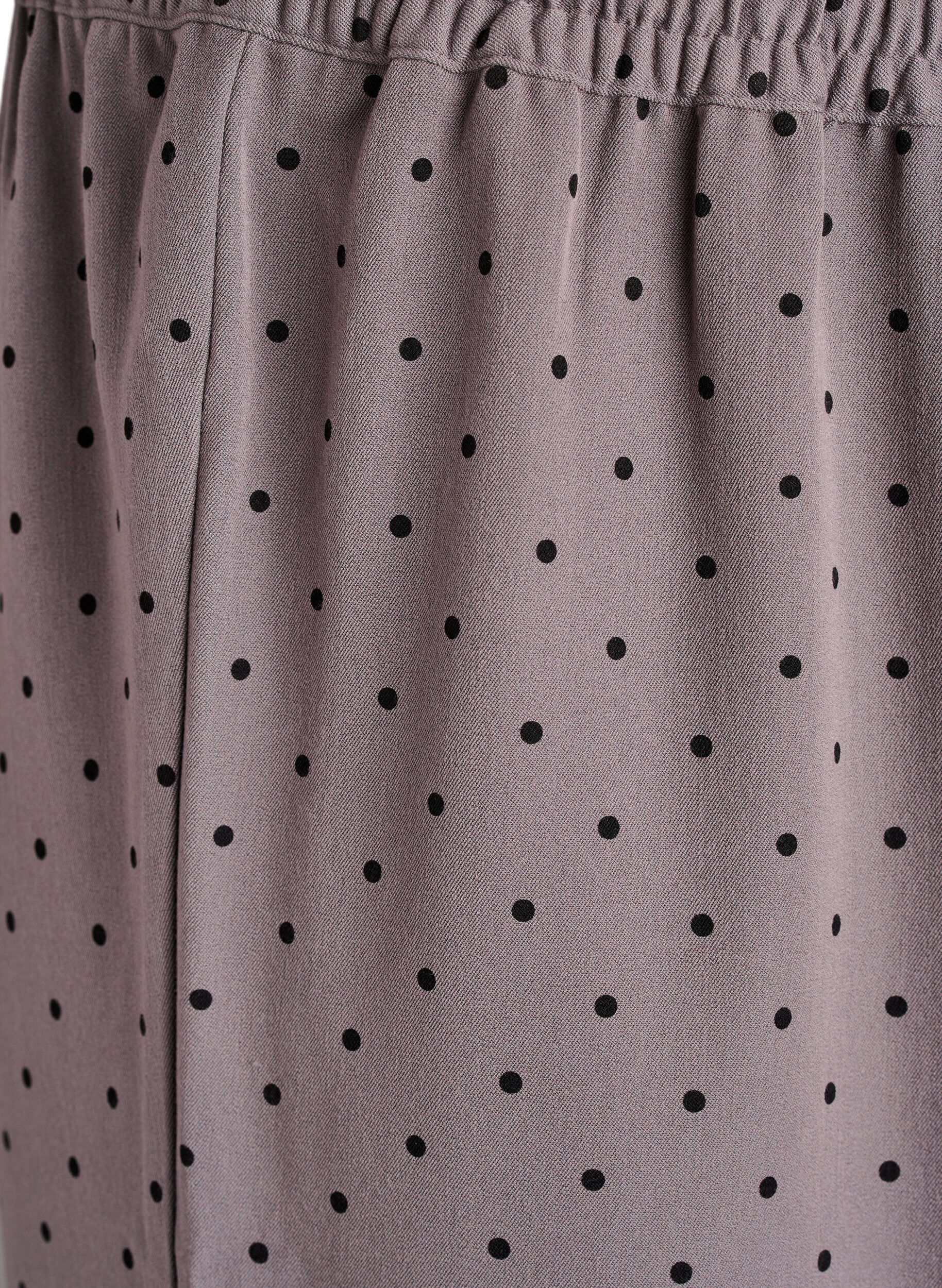 Zizzi Vida byxor med h&ouml;g midja, Gr&aring;, Packshot image number 2