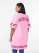 Kort t-shirtkl&auml;nning med sportiga detaljer, Rosa, Model image number 2