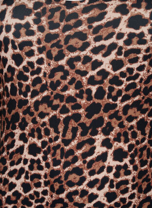 Tight åtsittande klänning i leopardmönster med utskärning, Leopard AOP, Packshot image number 2