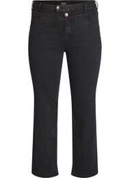 Gemma-jeans med normal passform och h&ouml;g midja, Svart