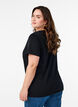 T-shirt i bomull med motiv, Black w. Gold Love, Model image number 1