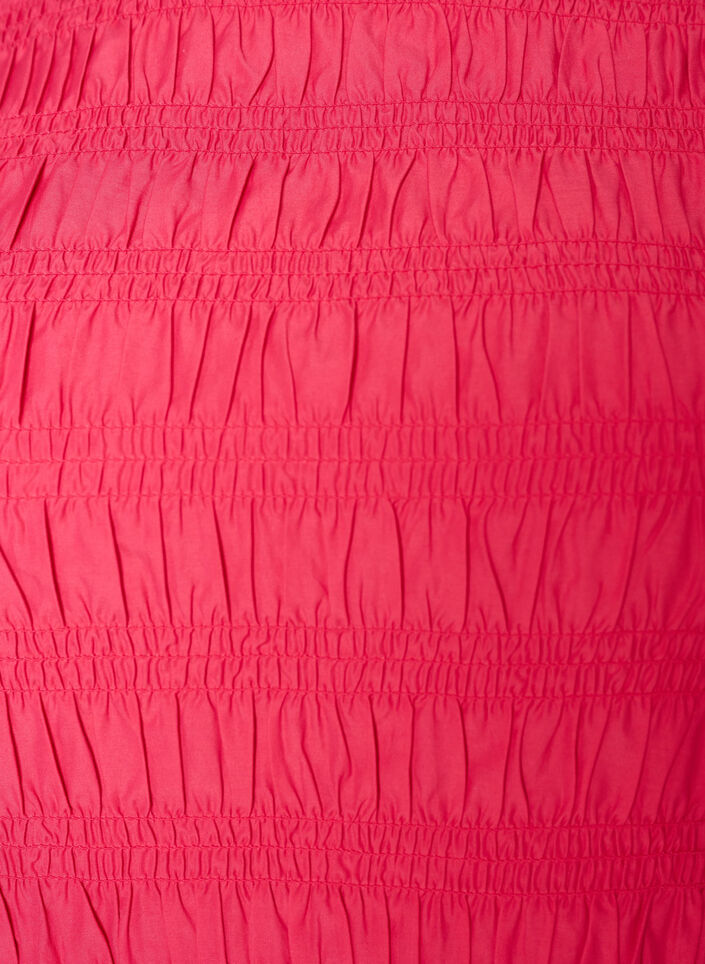 Smocktopp med b&aring;tringning och peplum, Rosa, Packshot image number 2