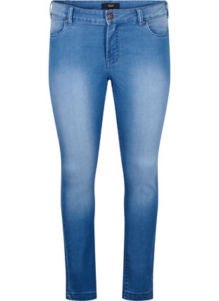 Viona jeans med normal midja, Light Blue, Packshot image number 0