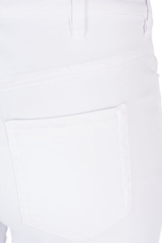 Slim fit Emily capri-jeans, Bright White, Packshot image number 3