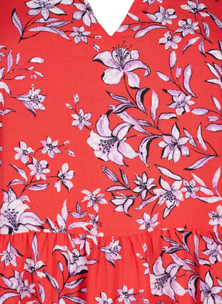 FLASH - A-linjeformad klänning med tryck, Poinsettia Flower, Packshot image number 2