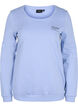 Sweatshirt i bomull med texttryck, Blue Heron, Packshot image number 0
