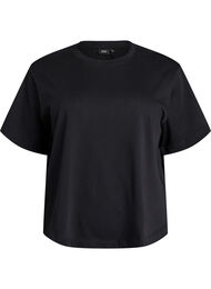 Boxig t-shirt i bomull, Svart