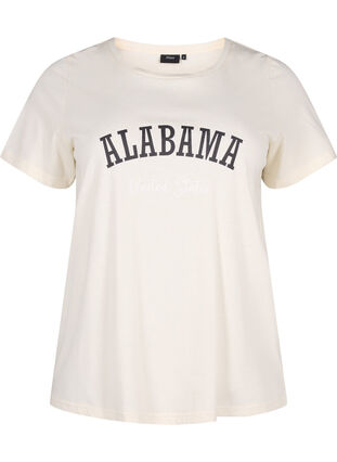 T-shirt i bomull med text, Antique W. Alabama, Packshot image number 0