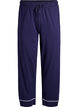 Pyjamasbyxor i bomull med h&ouml;g midja, Bl&aring;, Packshot image number 0