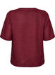 Blus med struktur och glitter, R&ouml;d, Packshot image number 1