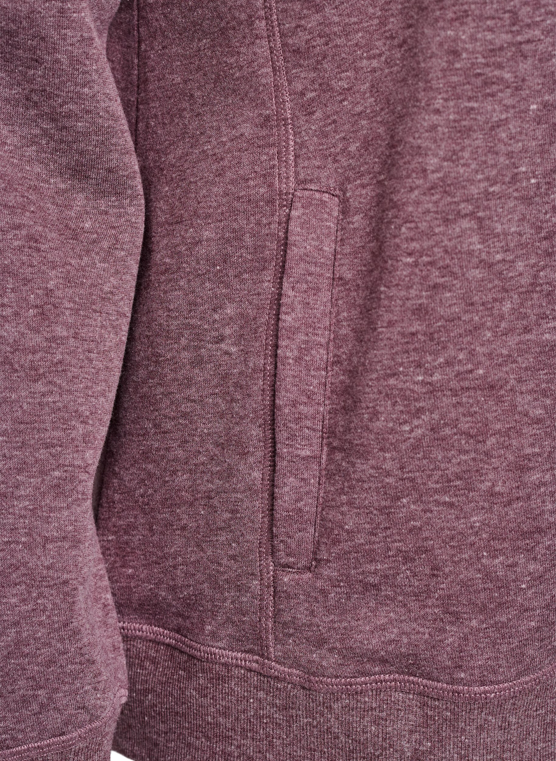 ZizziSweatshirt med h&ouml;g krage och fickor, R&ouml;d, Packshot image number 3
