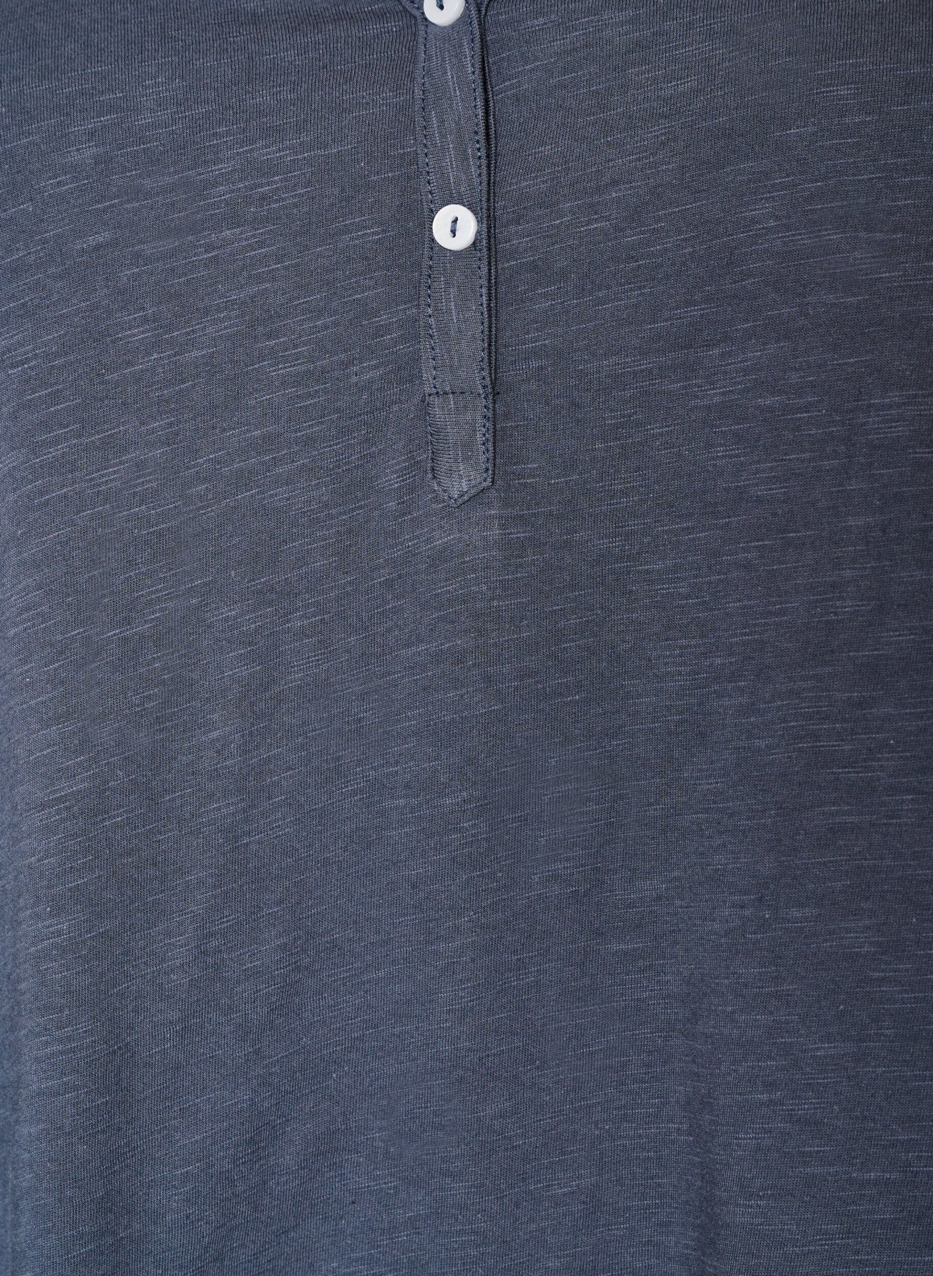 ZizziT-shirt med knappdetalj, Bl&aring;, Packshot image number 2