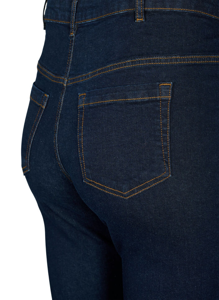 Ellen bootcut jeans med hög midja, Blå, Packshot image number 3