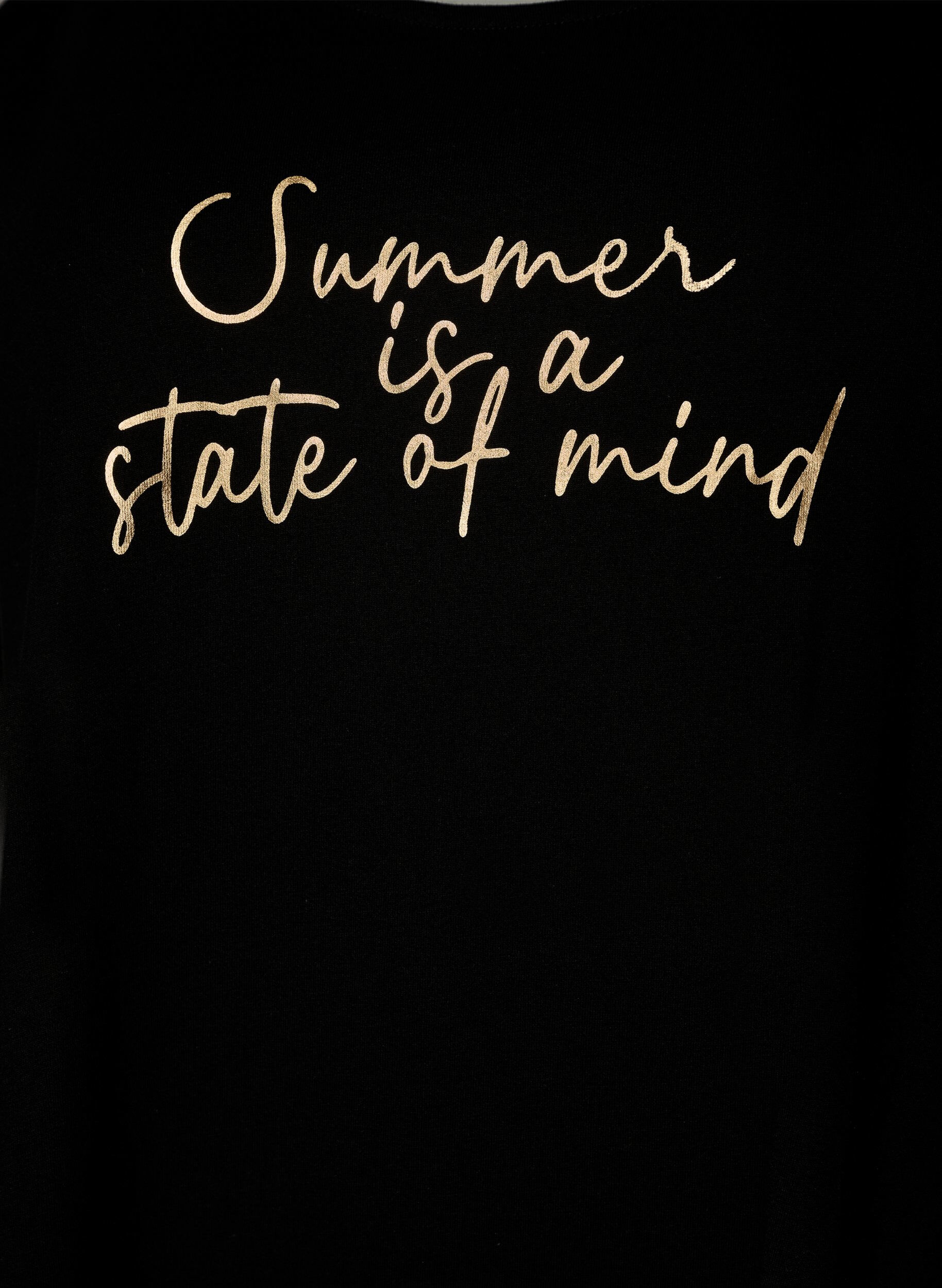 Zizzi &Auml;rml&ouml;s a-linjeformad kl&auml;nning, Svart, Packshot image number 2