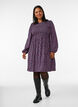 Kl&auml;nning med smock upptill och sm&aring;blommigt m&ouml;nster, Bl&aring;, Model image number 1