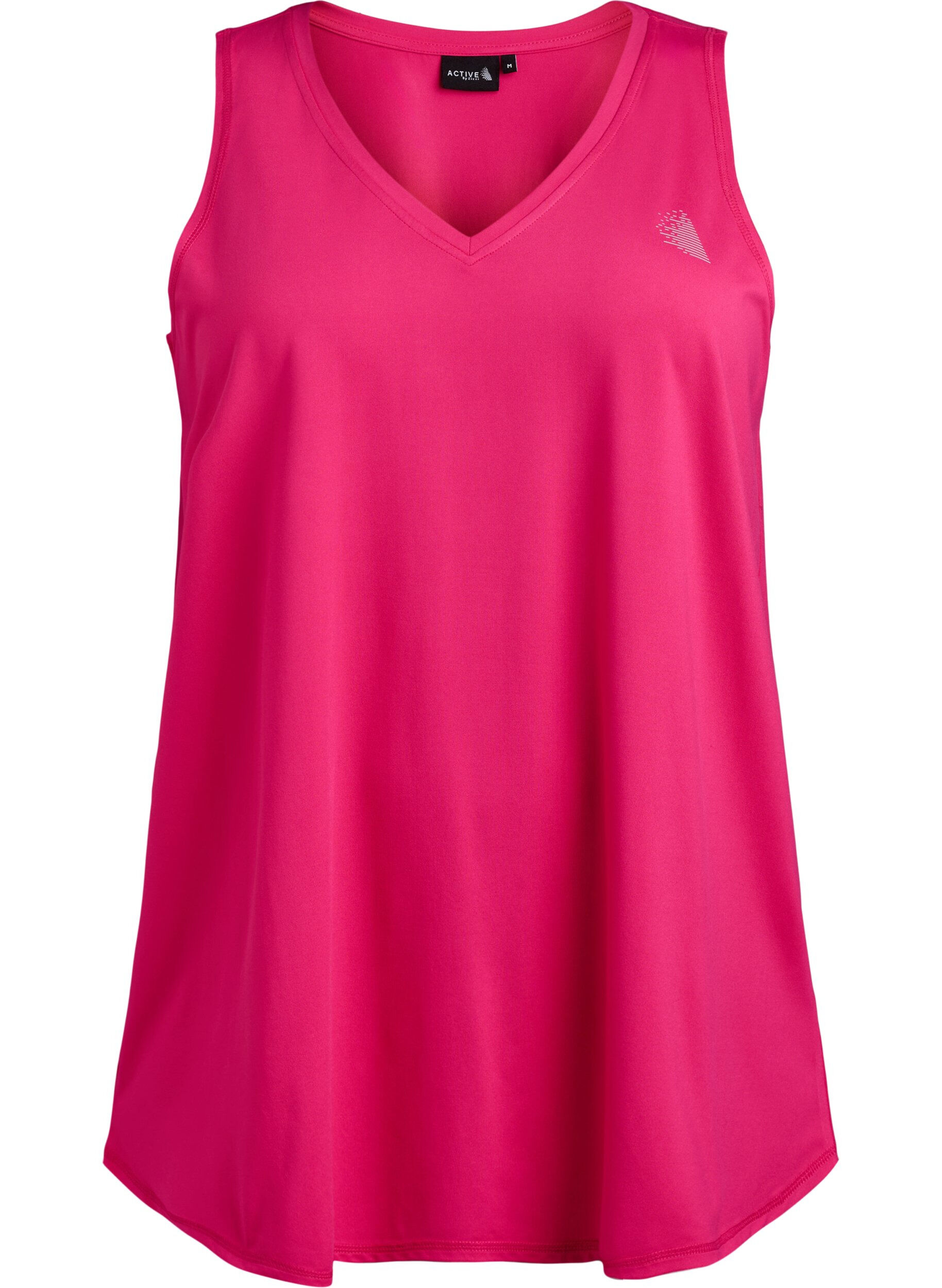ZizziTr&auml;ningslinne med v-ringning, Rosa, Packshot image number 0