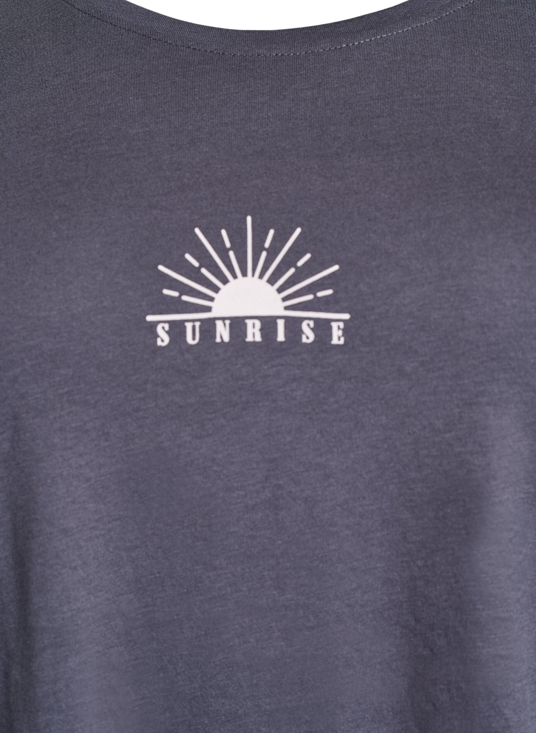 Zizzi FLASH - T-shirt med tryck, Gr&aring;, Packshot image number 2