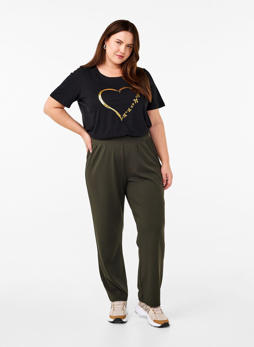 FLASH - T-shirt med tryck, Svart, Model image number 1