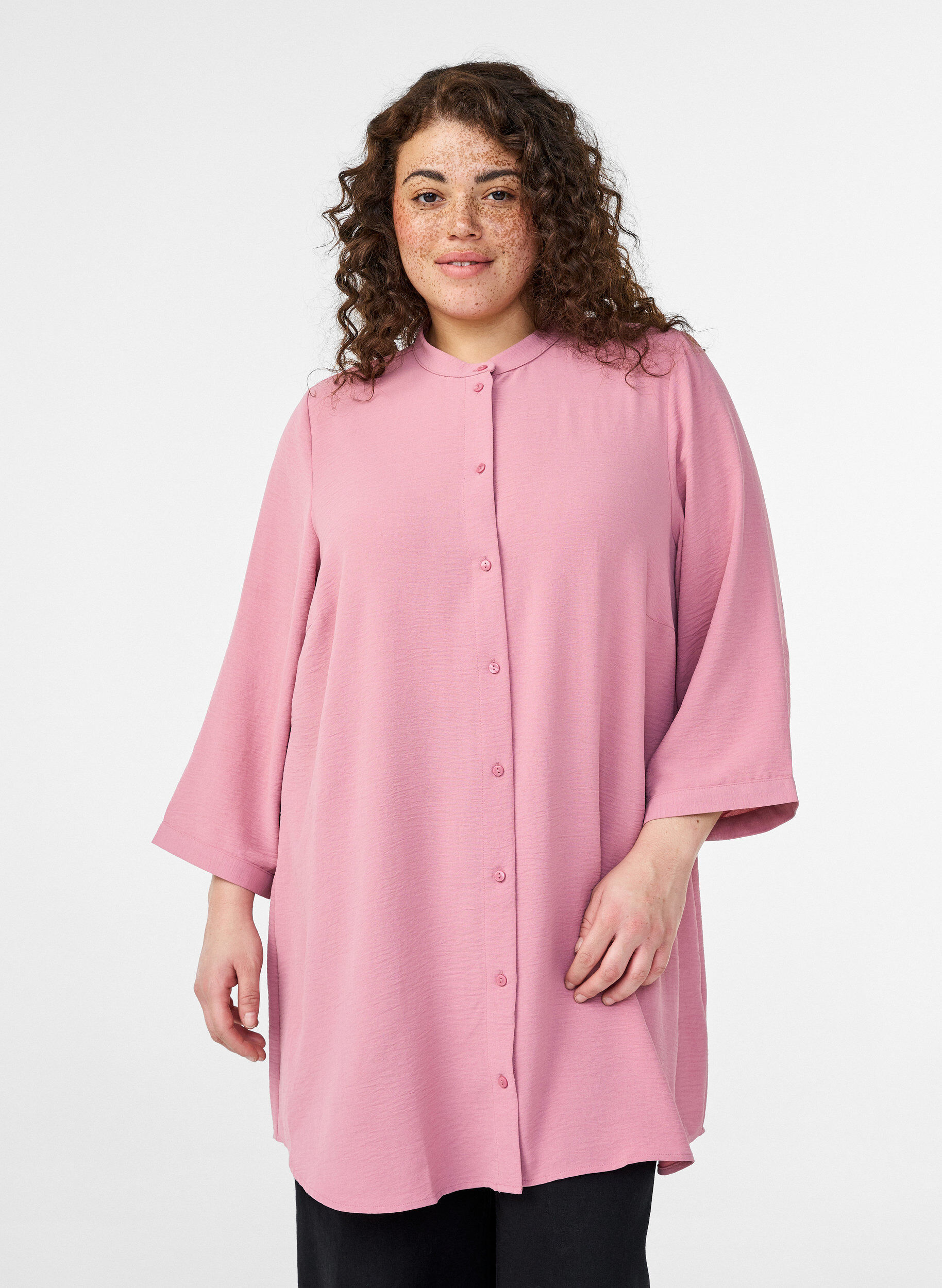 ZizziTunika med 3/4-&auml;rmar, Rosa, Model image number 0