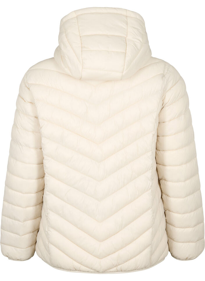L&auml;ttviktsjacka med huva, Beige, Packshot image number 1