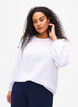 Blus i TENCEL™ Modal med broderidetaljer, Bright White, Model image number 0
