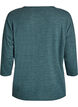 Jerseyblus med 3/4-&auml;rm, Gr&ouml;n, Packshot image number 3