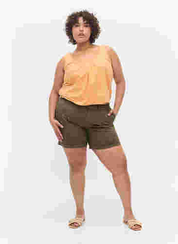 Shorts i bomull med fickor, Tarmac, Model image number 2
