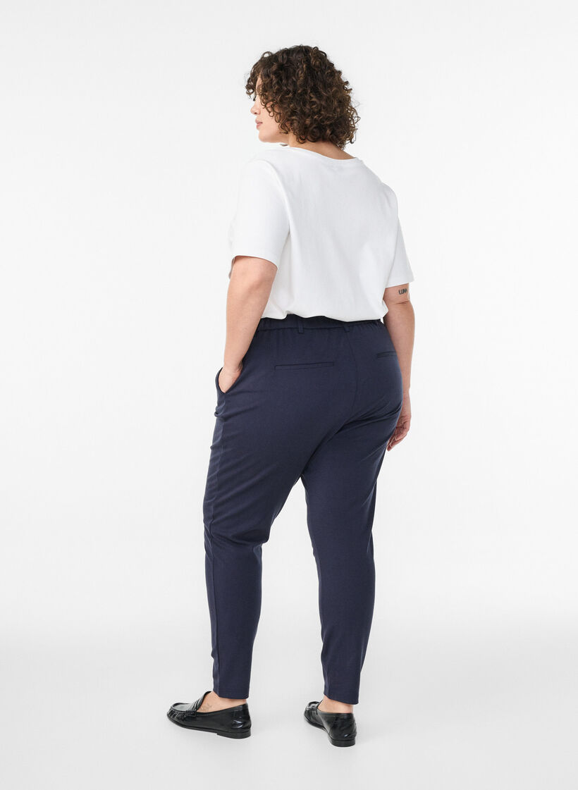 Croppade Maddison byxor, Bl&aring;, Model image number 1