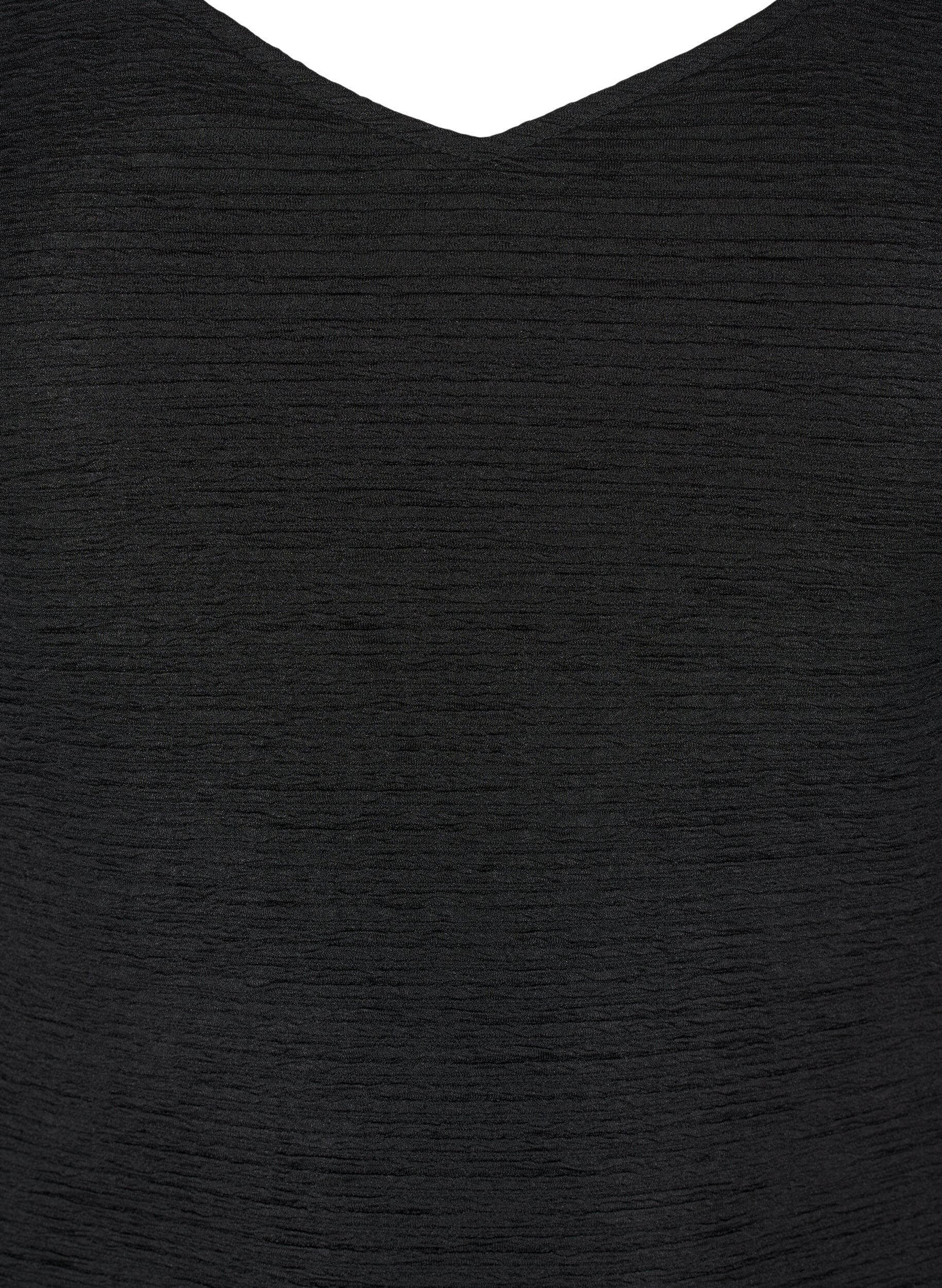 Zizzi &Auml;rml&ouml;s body med textur, Black, Packshot image number 2