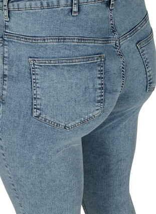 Stentvättade Amy jeans med hög midja, Stone Washed, Packshot image number 3