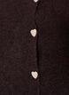 Cardigan med hj&auml;rtformade knappar, Brun, Packshot image number 2