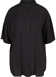 Tunika med knappar och krage, Black