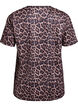 FLASH - T-shirt med leopardmönster, Brun, Packshot image number 1