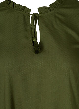 Viskosklänninge med knytdetalj, Rifle Green, Packshot image number 2