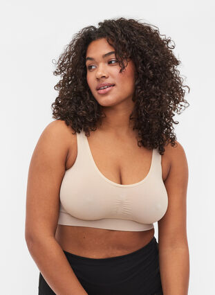 Seamless bh med stretch, Nude, Model image number 0