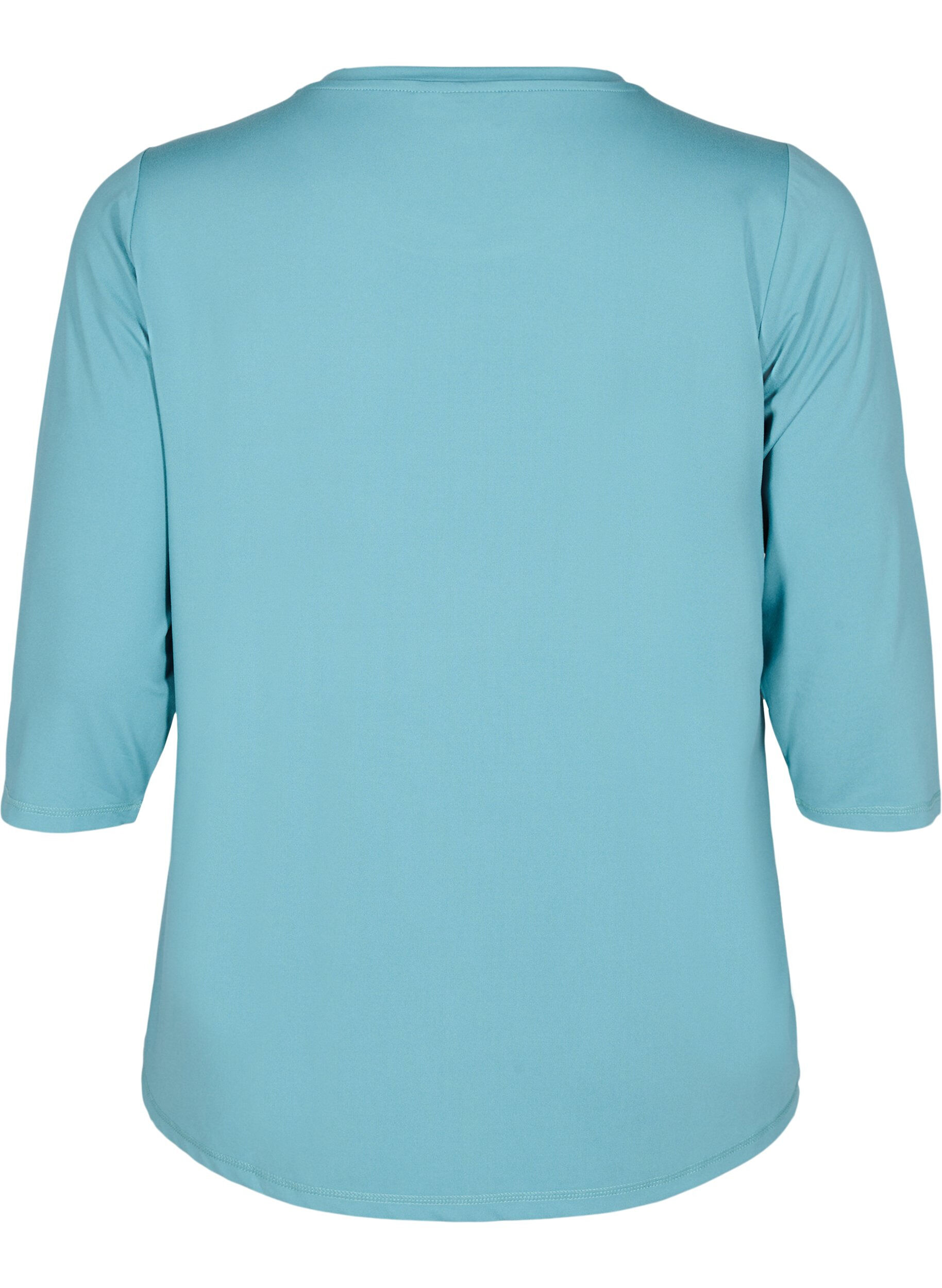 ZizziTr&auml;ningstr&ouml;ja med 3/4 &auml;rmar, Bl&aring;, Packshot image number 1