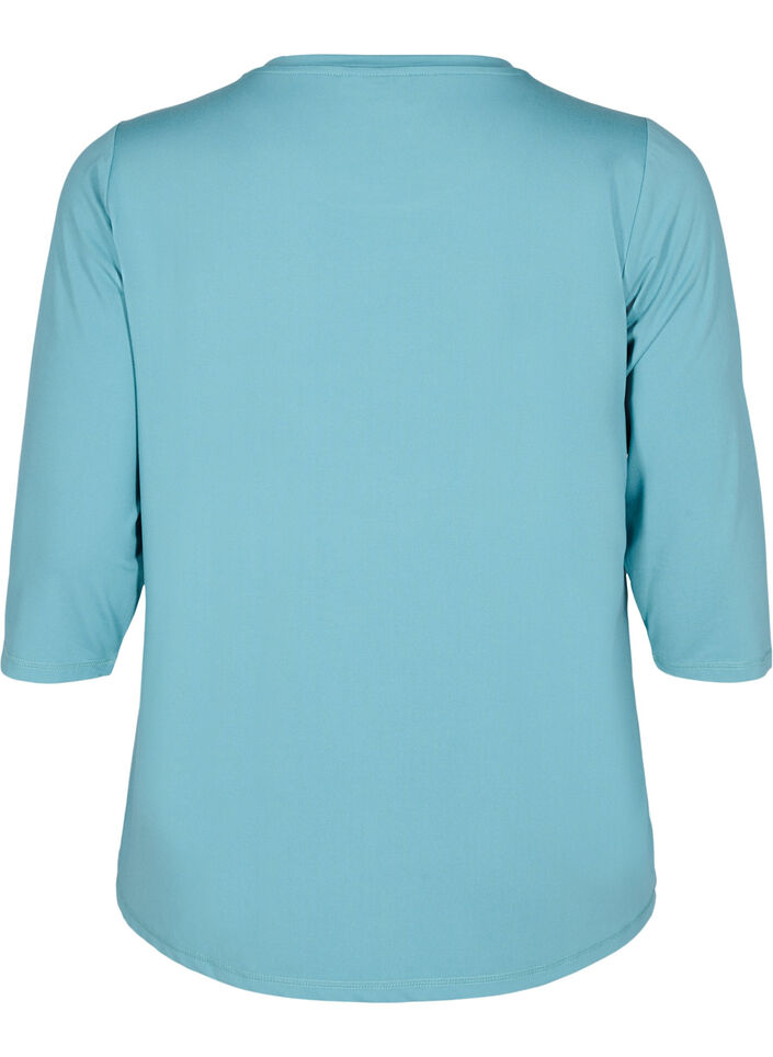 Tr&auml;ningstr&ouml;ja med 3/4 &auml;rmar, Bl&aring;, Packshot image number 1