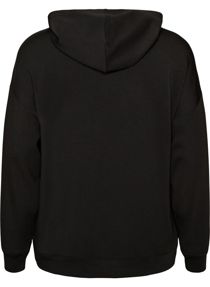 Huvtr&ouml;ja i jersey, Svart, Packshot image number 1