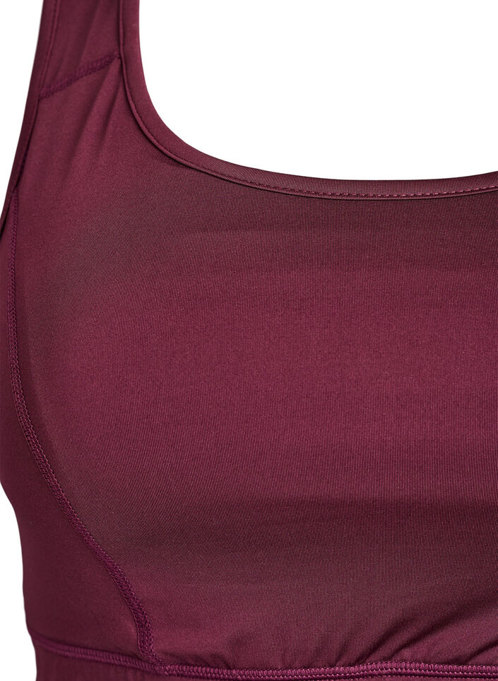 Sport-BH med racerback, R&ouml;d, Packshot image number 2