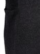 Lång stickad kofta med fickor, Dark Grey Melange, Packshot image number 2