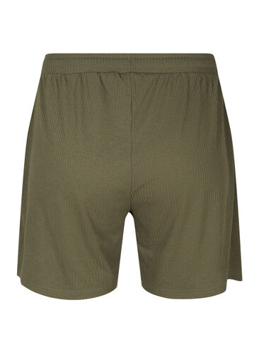 Ribbade shorts med fickor, Dusty Olive, Packshot image number 1
