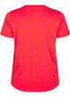 Enkel t-shirt i bomull med rund halsringning, R&ouml;d, Packshot image number 1