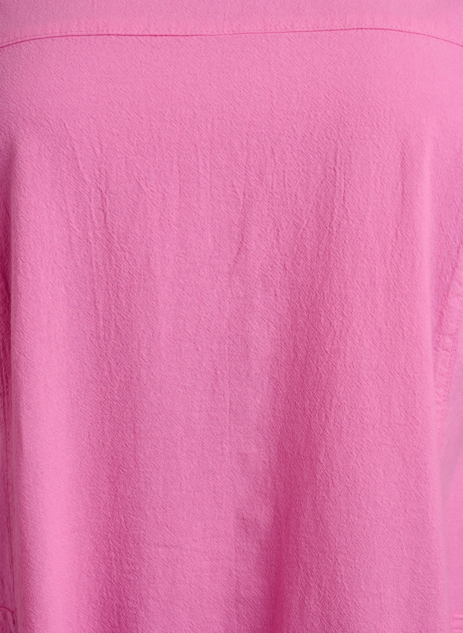 ZizziKort&auml;rmad kl&auml;nning i bomull, Rosa, Packshot image number 2