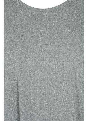 Melerad tröja med korta ärmar, Balsam Green Mel., Packshot image number 2