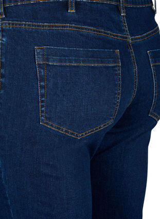 Emily-jeans med smal passform och normal midja, Dark blue, Packshot image number 3