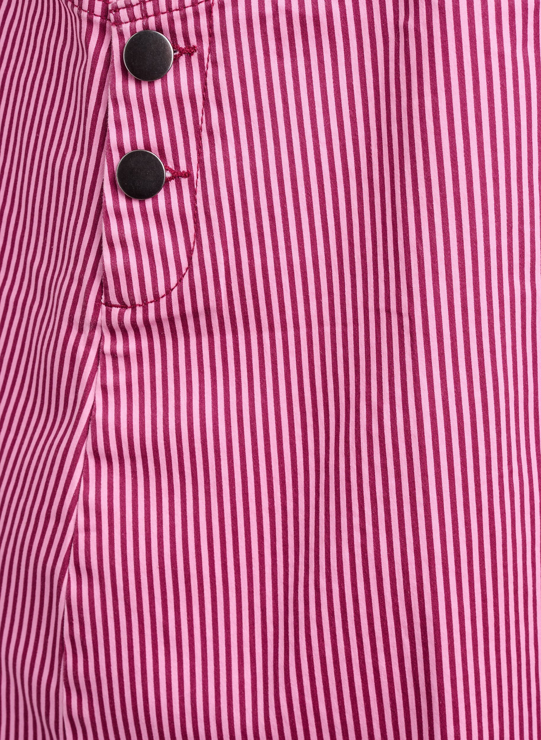 Zizzi Kort h&auml;ngselkl&auml;nning med r&auml;nder, Red Stripe, Packshot image number 3