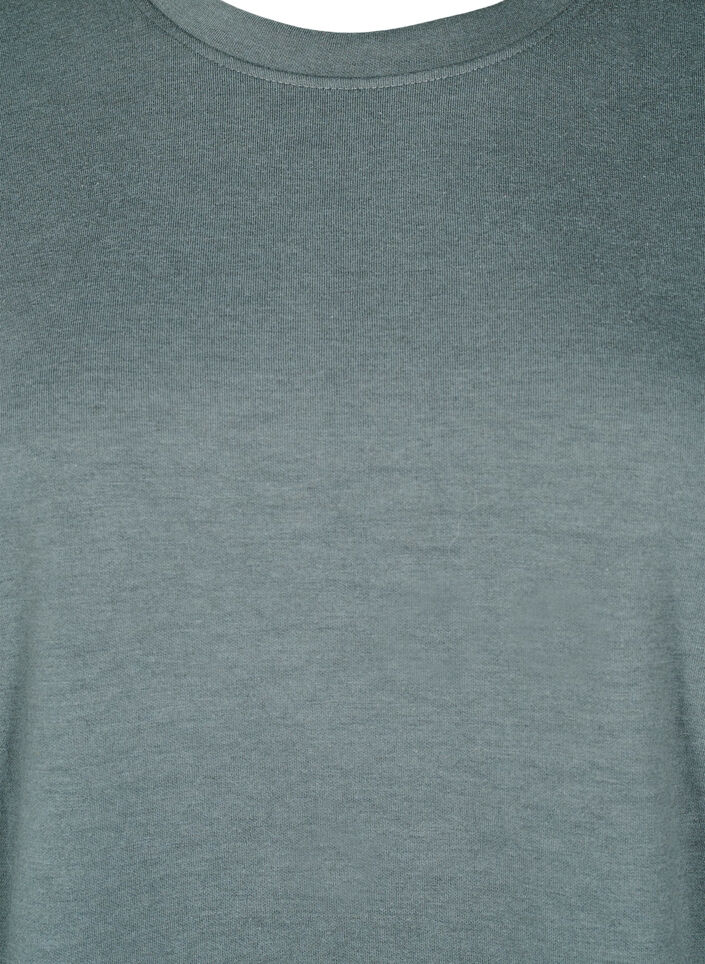 FLASH - Sweatshirt med rund halsringning, Grön, Packshot image number 2