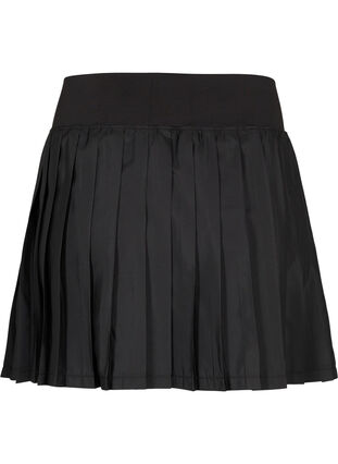 Plisserad kjol för tennis/padel, Black, Packshot image number 1