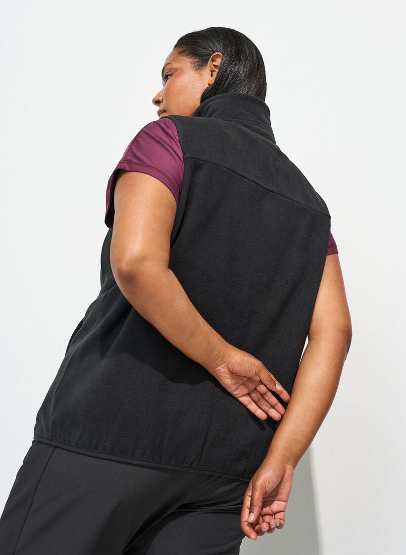 L&auml;ttviktstr&auml;ningsbyxor med fickor, Svart, Model image number 2